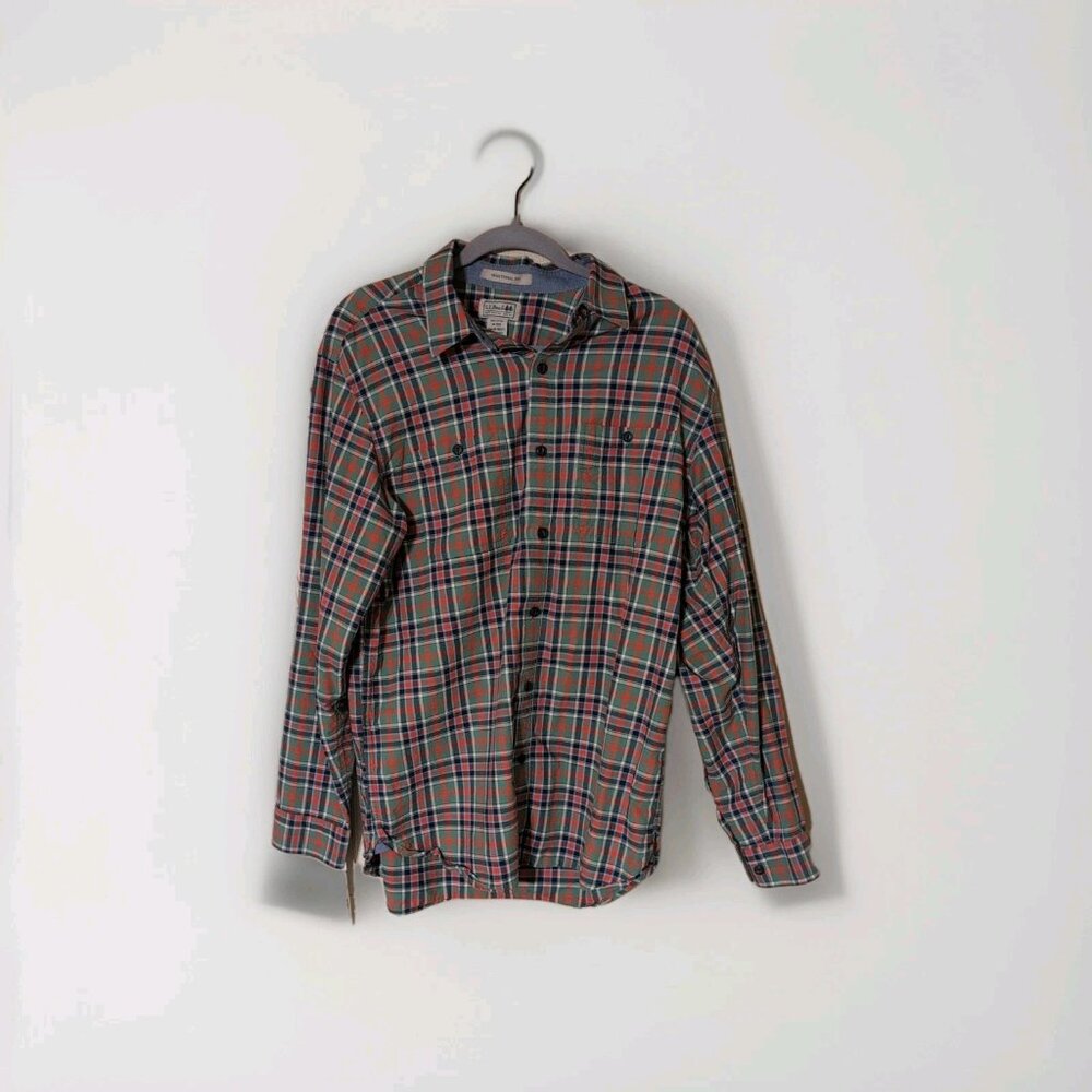 L.L.Bean Traditional Fit Flannel Shirt Men’s Medium‎ Multi-Color Long Sleeve